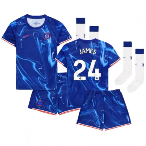 Chelsea Reece James #24 Domaci Dres za djecu 2024-25 Kratak Rukav (+ Kratke hlače)